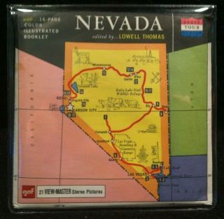 Vintage View - Master Reels Set Nevada State Tour Series W/ Booklet