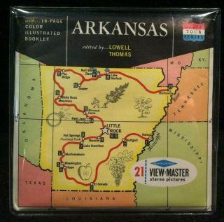 Vintage View - Master Reels Set Arkansas State Tours Series W/ Booklet