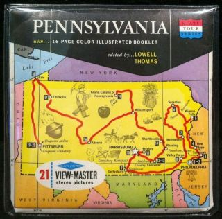 Vintage View - Master Reels Set Pennsylvania State Tour W/ Booklet