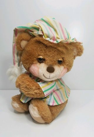 Vintage 1985 Fisher Price Sleepy Time Bear Plush Teddy Bear
