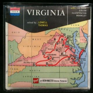 Vintage View - Master Reels Set Virginia State Tour Series W/ Booklet