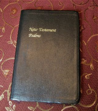 Vintage 1961 - Large Print - Kjv Testament And Psalms,  National Pub,  Black