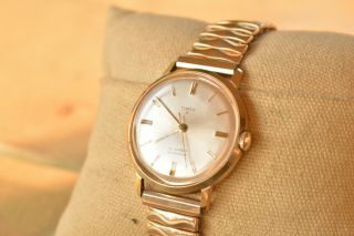 Vintage Mens 1966 Timex 21 Jewel Automatic Wind Watch Runs Serviced