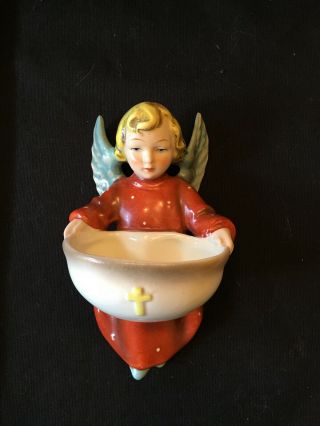Goebel Bee Wall Pocket 1950s Vintage Figurine Religious Holy Water Font