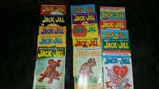 15 Vintage Jack And Jill Childrens Magazines 1960 