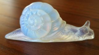 Sabino Opalescent Art Glass Snail Vintage