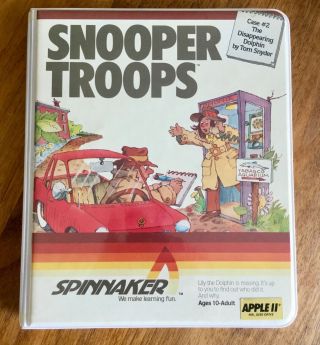 Snooper Troops By Spinnaker (case 2,  Vintage Software For Apple Ii)