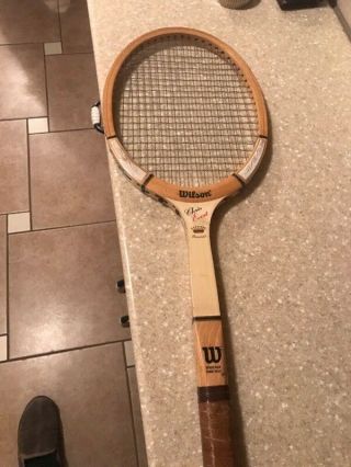 Vintage Wilson Chris Evert Wooden Tennis Racket