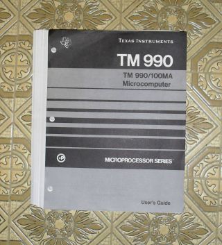 Texas Instruments Ti Tm 990/100ma Microcomputer User 