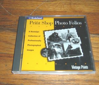 The Print Shop Photo Folios Vintage Prints For Windows 3.  1/95 & Mac Os 7.  0