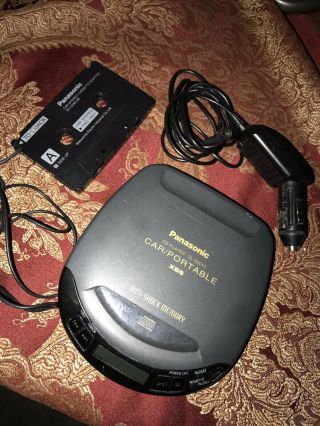 Panasonic Sl - S201c Xbs Cd Player Car/portable Xbs Anti - Shock Kit Vintage