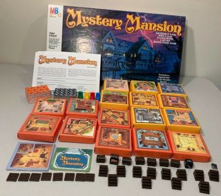 Vintage Mystery Mansion Board Game 1984 Milton Bradley 100 Complete