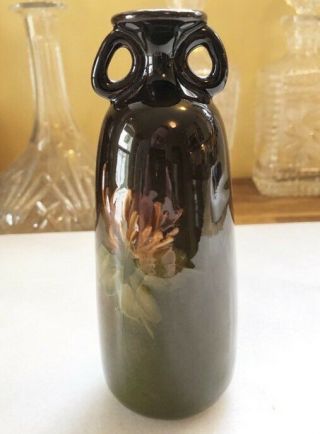 Weller Pottery Usa Louwelsa Handled Vase Vintage