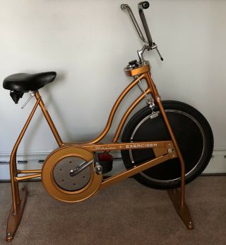 Vintage 1978 Xr - 6 Schwinn Exerciser Vintage Copper Look Stationary Bike