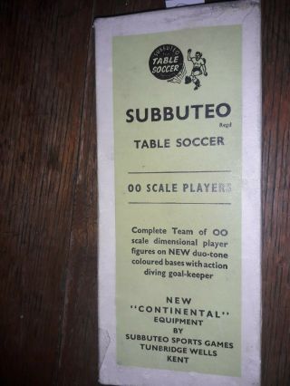 VINTAGE SUBBUTEO 00 SCALE PLAYERS - UNKNOWN - STRIP NOT RECOGNISED - 14 2