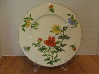 Vintage Ma Lin Dinner Plate Castleton China By Chig Chih Yee 10 3/4 " Rb - 3c