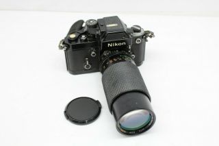 Vintage Nikon Em 35mm Film Camera W/ 80 - 200mm Sears Lens