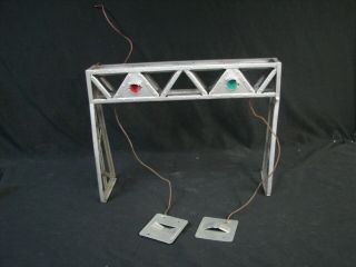 Vintage All Metal O Or Ho Scale Signal Bridge Unmarked