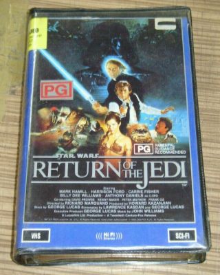 Vintage Pre - Owned Vhs Movie - Star Wars: Return Of The Jedi [v2]