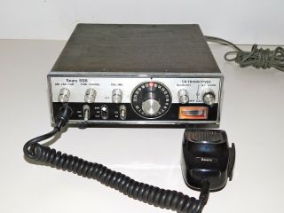 Vintage Sears Ssb Cb Transceiver Citizens Band Two Way Radio Powers On