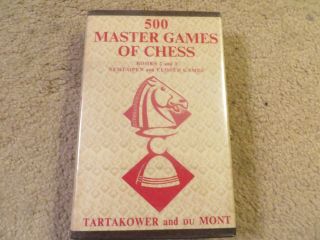 Vintage Allan Troy Chess Book - - Ed 1 - - Bell Hardback - 500 Master Games Of Chess