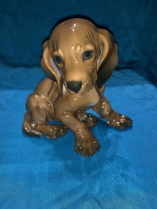 Large Figurine Rosenthal Dog Porcelain Vintage