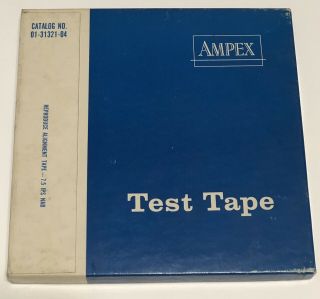 Ampex Test Tape Reproduce Alignment Tape 7.  5ips Nab 01 - 31321 - 04