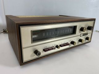 Fisher 600 - T Am - Fm Stereo Receiver With Wooden Cabinet,  Metal Grille