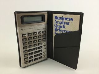 Student Business Analyst Calculator Ba - 35 Vintage Case Guide Texas Instruments