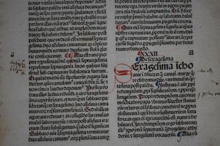 1483 Incunable Leaf The Golden Legend by de Voragine Large Hand - Colored Initials 2
