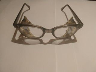 Vintage American Optical Saftey Glasses W/shields Flexi Fit 6m