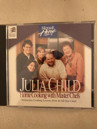 Vintage Microsoft Julia Child Home Cooking With Master Chefs
