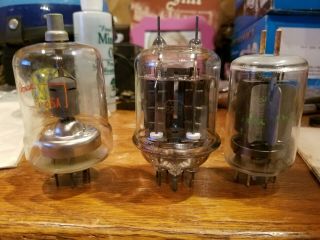 3 Vintage Nos Power Vacuum Tubes: Amperex 8117,  Eimac 4 - 65 A,  Rca Crc 829b