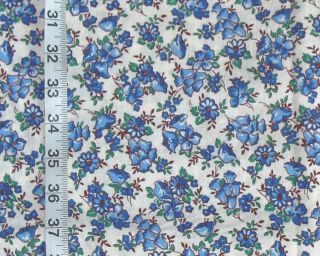 Bluebell Floral Feedsack Full Feed Sack Vintage Cotton Fabric