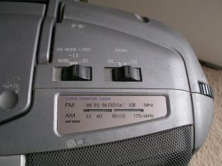 Aiwa Boombox CSD ES225U Vtg Stereo CD Player AM - FM Radio Cassette Recorder 5