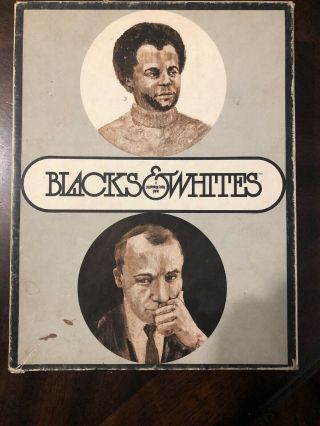 Vintage 1970 Blacks And Whites Board Game By Psychology Today 100 Complete