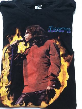 Vintage The Doors Graphic Band T - Shirt Size Xl Black.  (814)