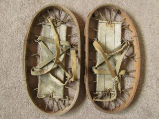 Vintage Goodearl Bros.  Ltd Bear Paw Wooden Snow Shoes England