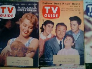 Vintage TV Guides.  All 10 issues from June 9,  1956 through Aug.  17,  1956. 2