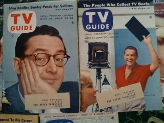 Vintage TV Guides.  All 10 issues from June 9,  1956 through Aug.  17,  1956. 3
