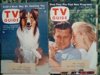 Vintage TV Guides.  All 10 issues from June 9,  1956 through Aug.  17,  1956. 4