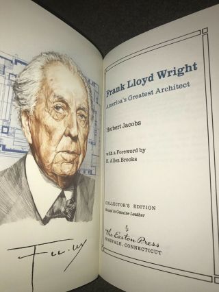 Easton Press Frank Lloyd Wright - Herbert Jacobs Forward by Allen Brooks 5