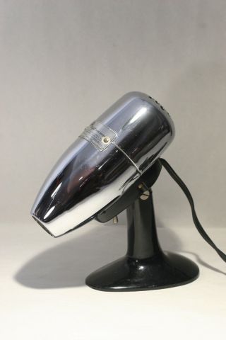 Vintage Chrome John Oster Airjet Electric Hair Dryer Model 202 Hands Stand