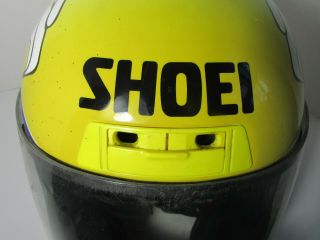 Vintage Retro Shoei Motorcycle helmet,  Full Face,  90 ' s.  LG,  Kenny Roberts Eagle, 3