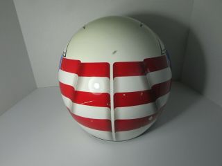 Vintage Retro Shoei Motorcycle helmet,  Full Face,  90 ' s.  LG,  Kenny Roberts Eagle, 4