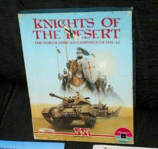 Vintage Ssi Knights Of The Desert 1983 Apple Ii 48k & Atari 40k 400/800/1200