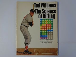 Ted Williams The Science Of Hitting Book 1982 With John Underwood Baseball