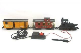 3 Piece Train By Bright Vintage 1986 And A Power Source For A Train Track