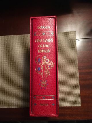 Lord Of The Rings Red Book Jrr Tolkien Deluxe Edition 1983 Unread