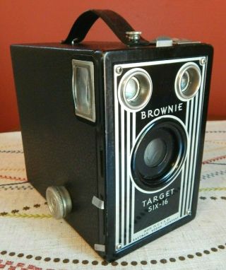 Vintage Eastman Kodak Brownie Target Six - 16 Box Camera Art Deco Style
